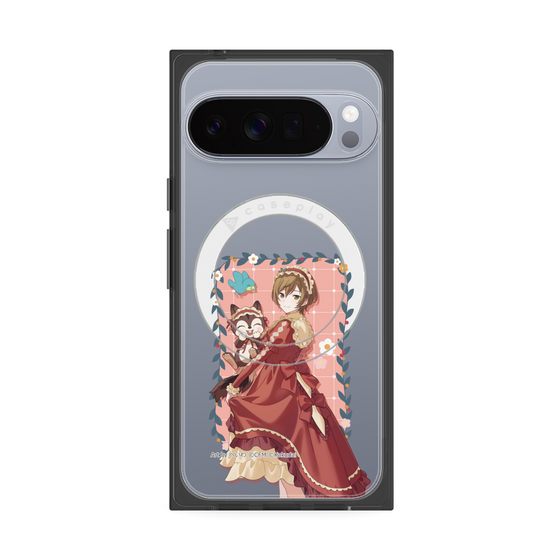 Premium Square Case with Pixelsnap［ Hatsune Miku × Kuppy Ramune - MEIKO × Ram - Full-body Illustration 1 ］