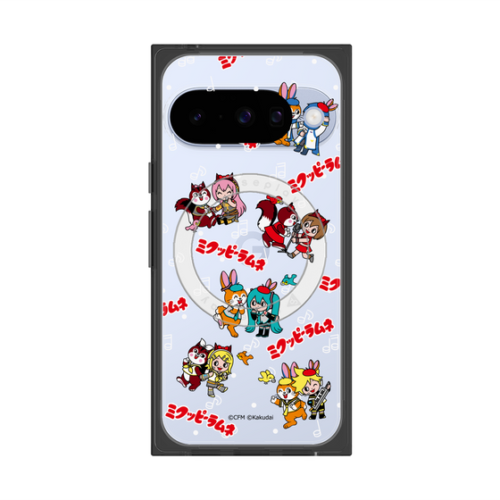 Premium Square Case with Pixelsnap［ Hatsune Miku × Kuppy Ramune - Overall Pattern ］