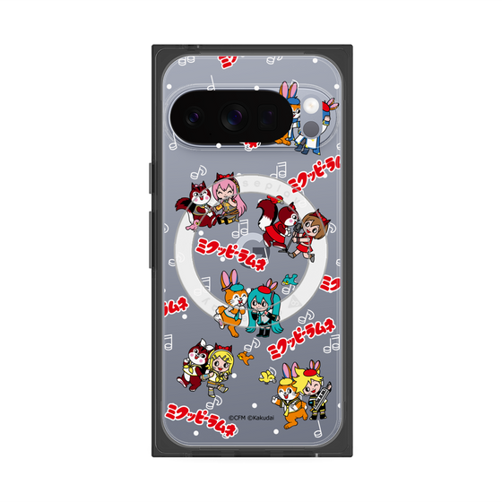 Premium Square Case with Pixelsnap［ Hatsune Miku × Kuppy Ramune - Overall Pattern ］