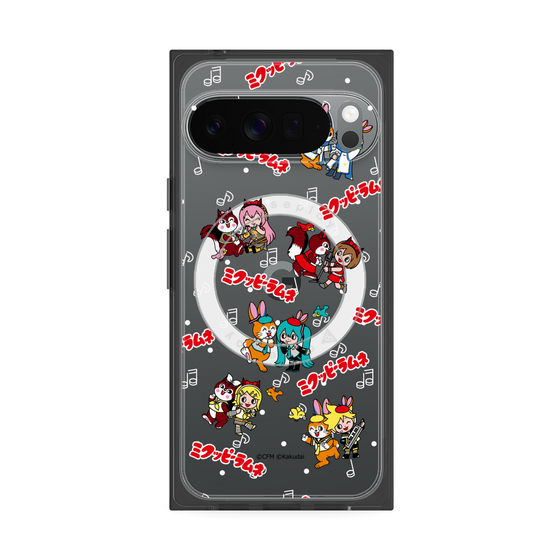 Premium Square Case with Pixelsnap［ Hatsune Miku × Kuppy Ramune - Overall Pattern ］