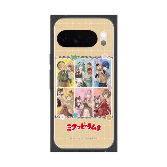 Premium Square Case with Pixelsnap［ Hatsune Miku × Kuppy Ramune - Full-body Illustration ］
