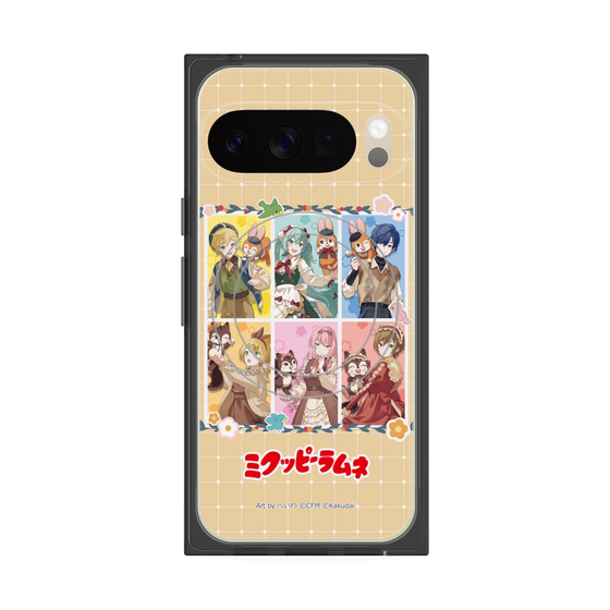 Premium Square Case with Pixelsnap［ Hatsune Miku × Kuppy Ramune - Full-body Illustration ］
