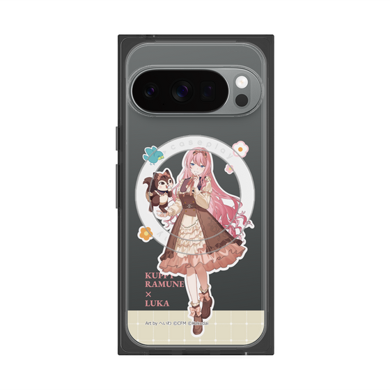Premium Square Case with Pixelsnap［ Hatsune Miku × Kuppy Ramune - Megurine Luka × Ram - Full-body Illustration 2 ］