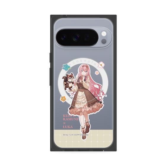 Premium Square Case with Pixelsnap［ Hatsune Miku × Kuppy Ramune - Megurine Luka × Ram - Full-body Illustration 2 ］