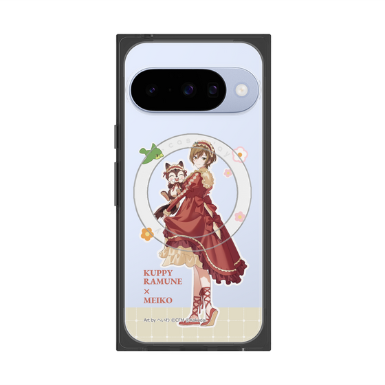 Premium Square Case with Pixelsnap［ Hatsune Miku × Kuppy Ramune - MEIKO × Ram - Full-body Illustration 2 ］
