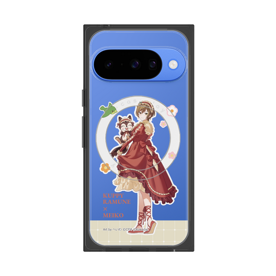 Premium Square Case with Pixelsnap［ Hatsune Miku × Kuppy Ramune - MEIKO × Ram - Full-body Illustration 2 ］