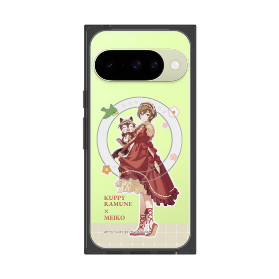 Premium Square Case with Pixelsnap［ Hatsune Miku × Kuppy Ramune - MEIKO × Ram - Full-body Illustration 2 ］