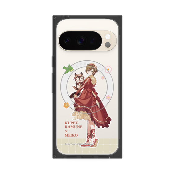 Premium Square Case with Pixelsnap［ Hatsune Miku × Kuppy Ramune - MEIKO × Ram - Full-body Illustration 2 ］