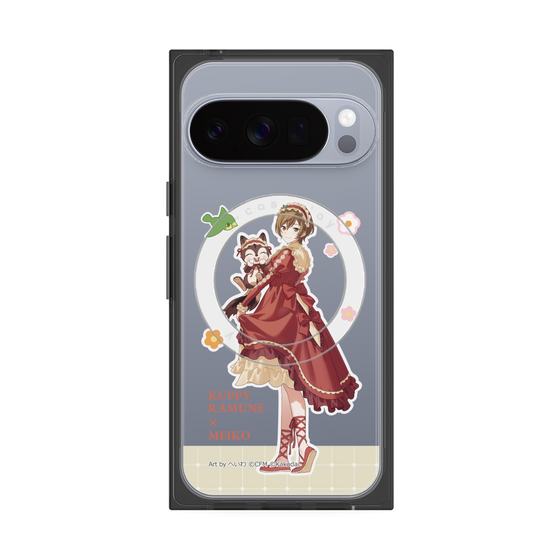 Premium Square Case with Pixelsnap［ Hatsune Miku × Kuppy Ramune - MEIKO × Ram - Full-body Illustration 2 ］