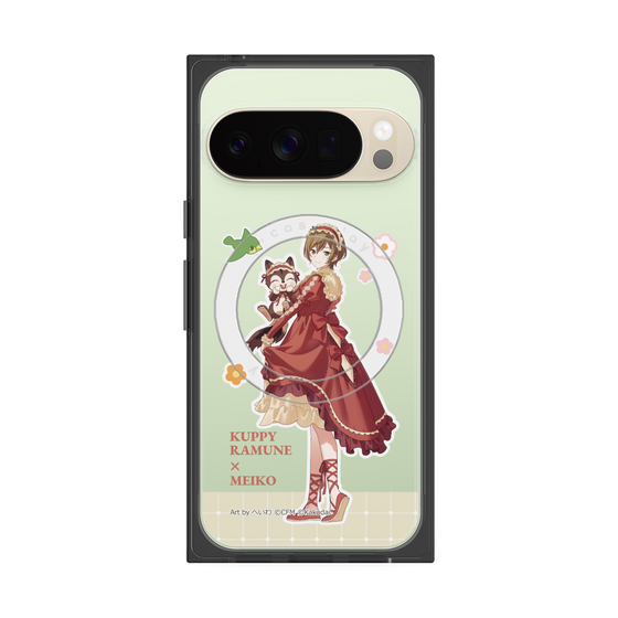Premium Square Case with Pixelsnap［ Hatsune Miku × Kuppy Ramune - MEIKO × Ram - Full-body Illustration 2 ］