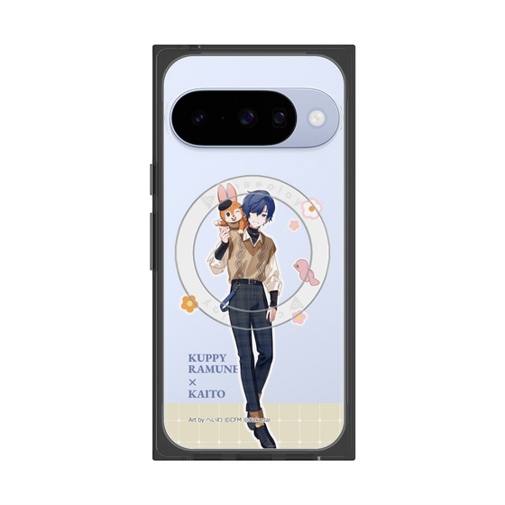Premium Square Case with Pixelsnap［ Hatsune Miku × Kuppy Ramune - KAITO × Kuppy - Full-body Illustration 2 ］
