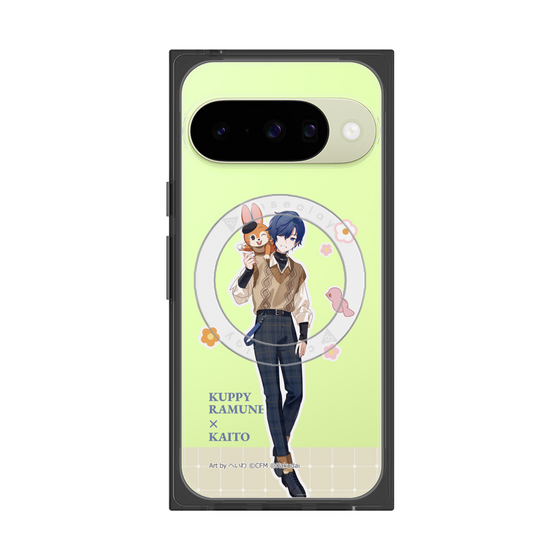 Premium Square Case with Pixelsnap［ Hatsune Miku × Kuppy Ramune - KAITO × Kuppy - Full-body Illustration 2 ］