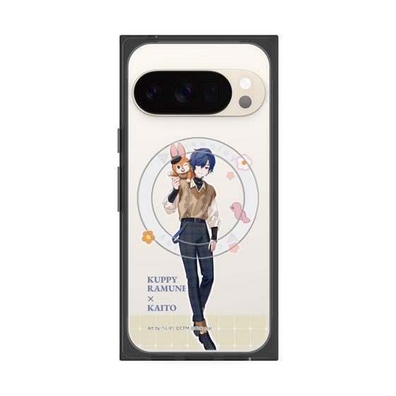 Premium Square Case with Pixelsnap［ Hatsune Miku × Kuppy Ramune - KAITO × Kuppy - Full-body Illustration 2 ］