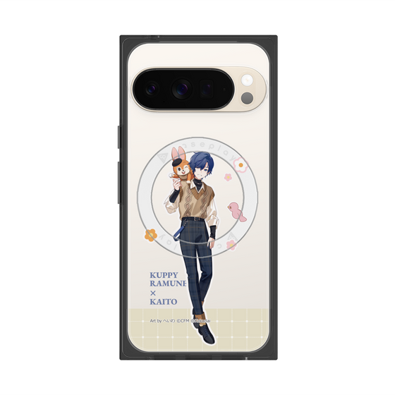 Premium Square Case with Pixelsnap［ Hatsune Miku × Kuppy Ramune - KAITO × Kuppy - Full-body Illustration 2 ］