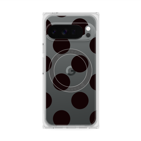 Premium Square Case with Pixelsnap［ Simple Dot - Black ］