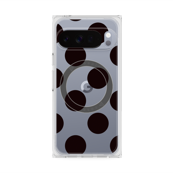 Premium Square Case with Pixelsnap［ Simple Dot - Black ］