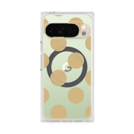 Premium Square Case with Pixelsnap［ Simple Dot - Beige ］
