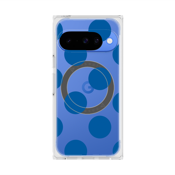 Premium Square Case with Pixelsnap［ Simple Dot - Blue ］