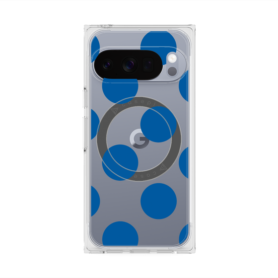Premium Square Case with Pixelsnap［ Simple Dot - Blue ］