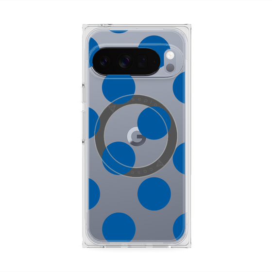 Premium Square Case with Pixelsnap［ Simple Dot - Blue ］