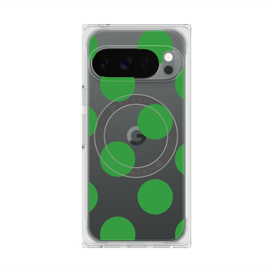 Premium Square Case with Pixelsnap［ Simple Dot - Green ］