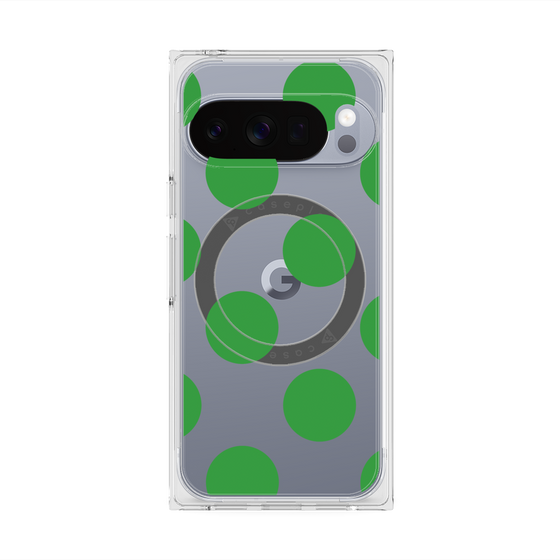 Premium Square Case with Pixelsnap［ Simple Dot - Green ］