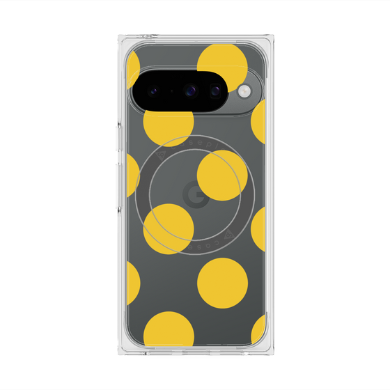 Premium Square Case with Pixelsnap［ Simple Dot - Yellow ］