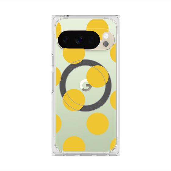 Premium Square Case with Pixelsnap［ Simple Dot - Yellow ］