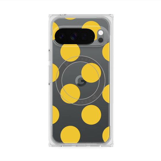 Premium Square Case with Pixelsnap［ Simple Dot - Yellow ］