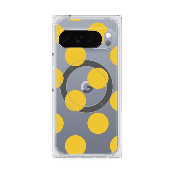 Premium Square Case with Pixelsnap［ Simple Dot - Yellow ］