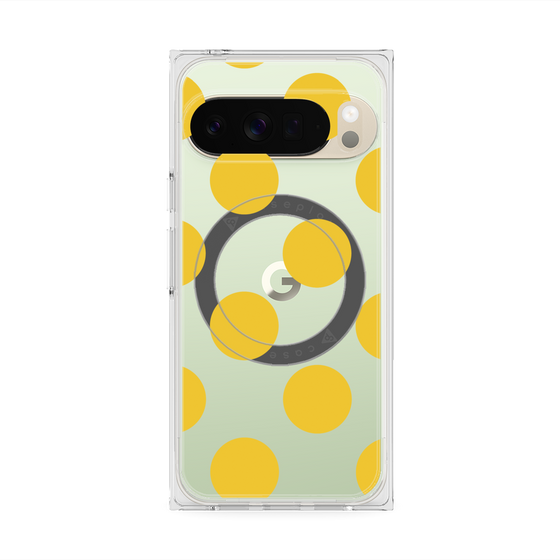 Premium Square Case with Pixelsnap［ Simple Dot - Yellow ］