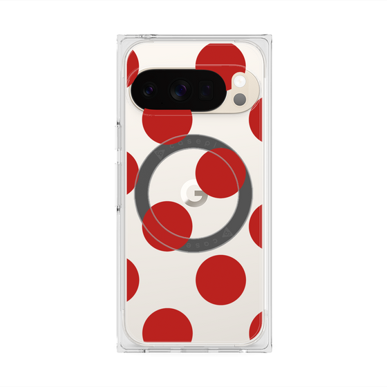 Premium Square Case with Pixelsnap［ Simple Dot - Red ］