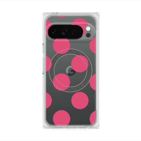 Premium Square Case with Pixelsnap［ Simple Dot - Pink ］