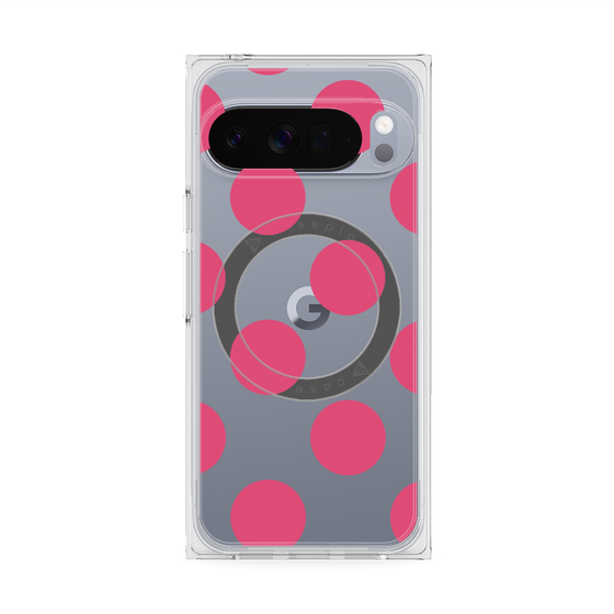 Premium Square Case with Pixelsnap［ Simple Dot - Pink ］