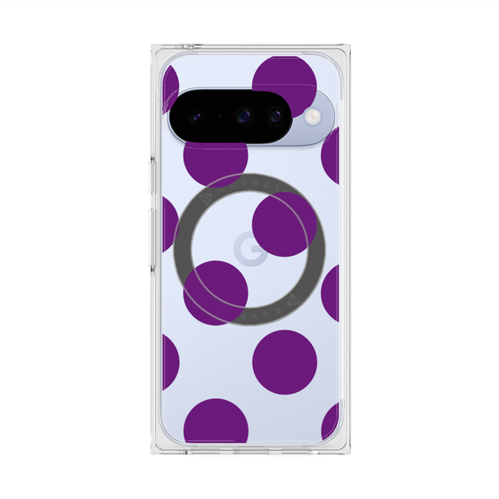 Premium Square Case with Pixelsnap［ Simple Dot - Purple ］