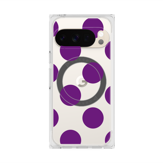 Premium Square Case with Pixelsnap［ Simple Dot - Purple ］