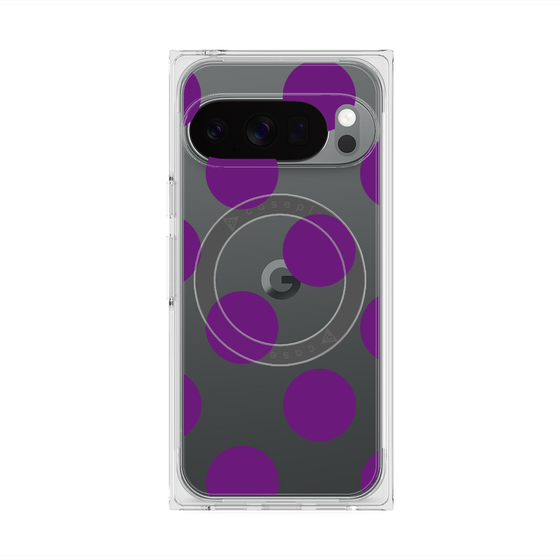 Premium Square Case with Pixelsnap［ Simple Dot - Purple ］