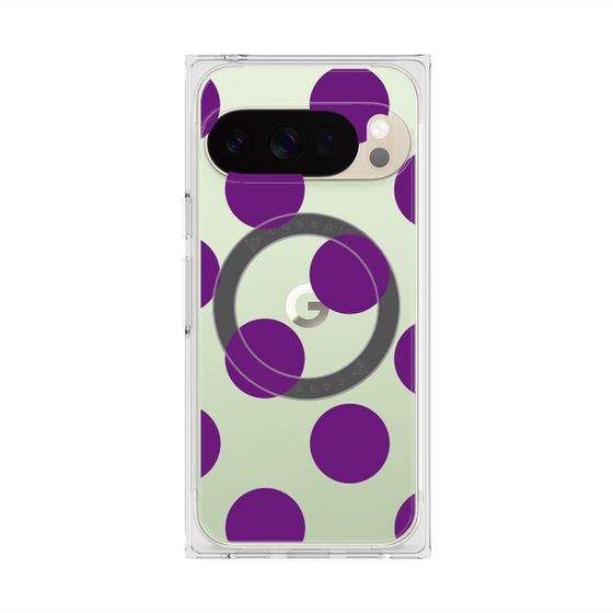 Premium Square Case with Pixelsnap［ Simple Dot - Purple ］