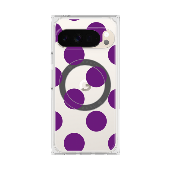 Premium Square Case with Pixelsnap［ Simple Dot - Purple ］