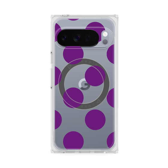Premium Square Case with Pixelsnap［ Simple Dot - Purple ］