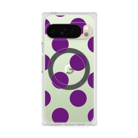 Premium Square Case with Pixelsnap［ Simple Dot - Purple ］