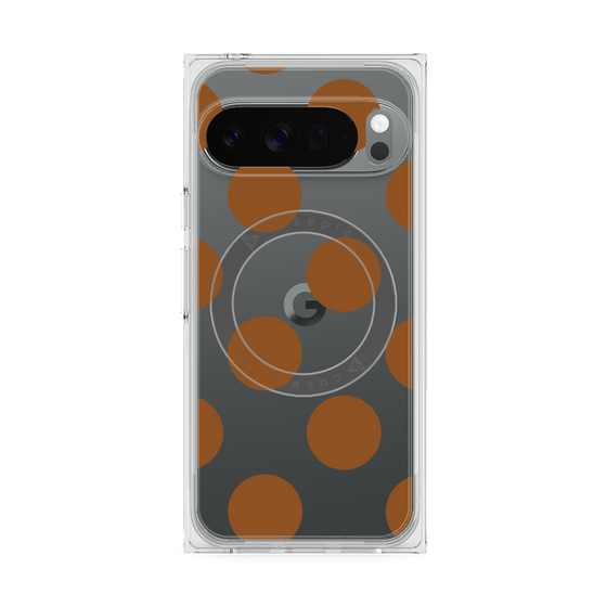 Premium Square Case with Pixelsnap［ Simple Dot - Brown ］