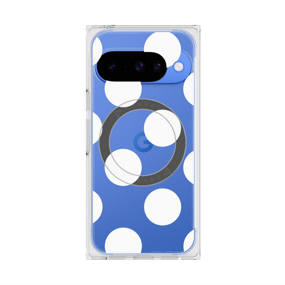 Premium Square Case with Pixelsnap［ Simple Dot - White ］