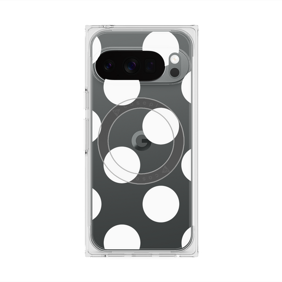 Premium Square Case with Pixelsnap［ Simple Dot - White ］