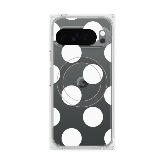 Premium Square Case with Pixelsnap［ Simple Dot - White ］