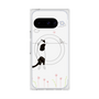 Premium Square Case with Pixelsnap［ Calico Cat Peeking with Curiosity ］