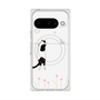 Premium Square Case with Pixelsnap［ Calico Cat Peeking with Curiosity ］