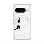 Premium Square Case with Pixelsnap［ Calico Cat Peeking with Curiosity ］