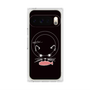 Premium Square Case with Pixelsnap［ Very Greedy Cat - Black ］