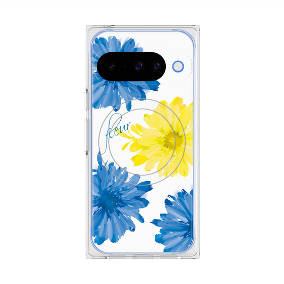 Premium Square Case with Pixelsnap［ 4 Big Flowers ］